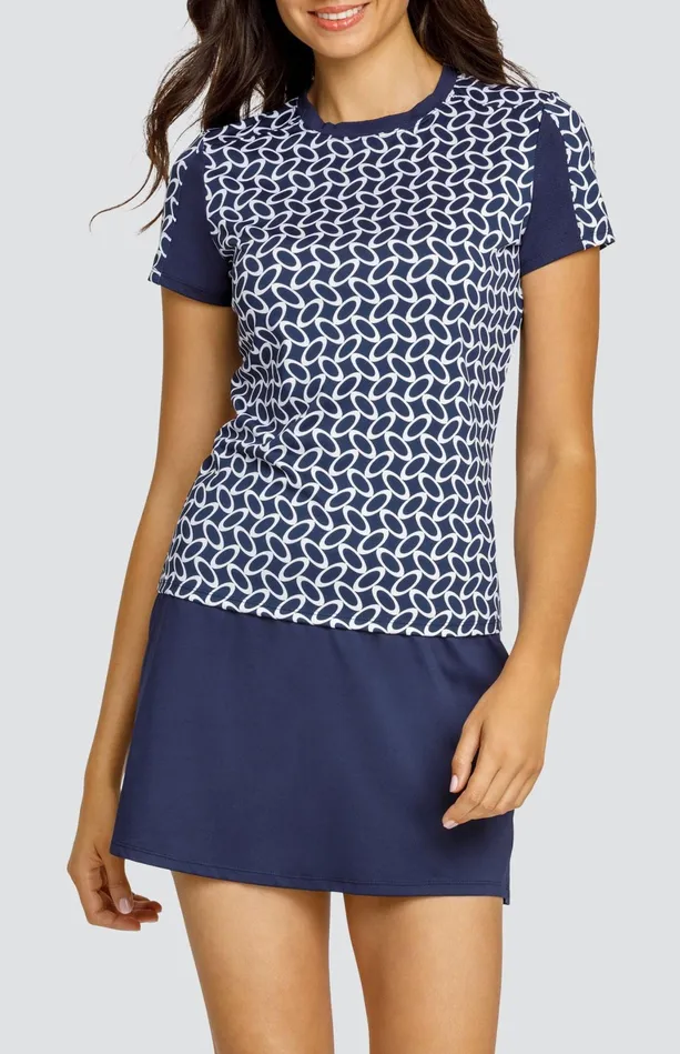 Tail Activewear Ketra Top 8211 Oval Geo Women Short Sleeve