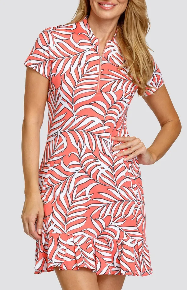 Tail Activewear Leena 365034 Dress 8211 Nirvana Palms Women Short Sleeve