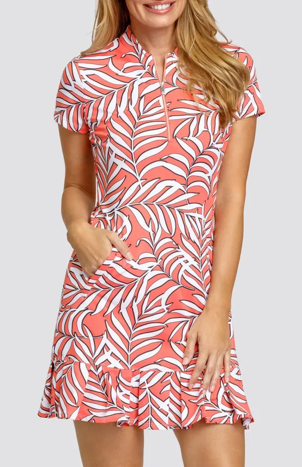 Tail Activewear Leena 365034 Dress 8211 Nirvana Palms Women Short Sleeve