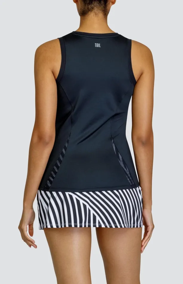 Tail Activewear Luella Tank 8211 Onyx Black Women Tanks