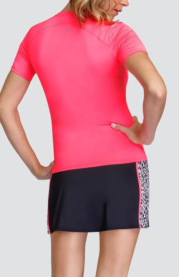 Tail Activewear Miesha Top 8211 Electric Pink 8211 FINAL SALE Women Short Sleeve