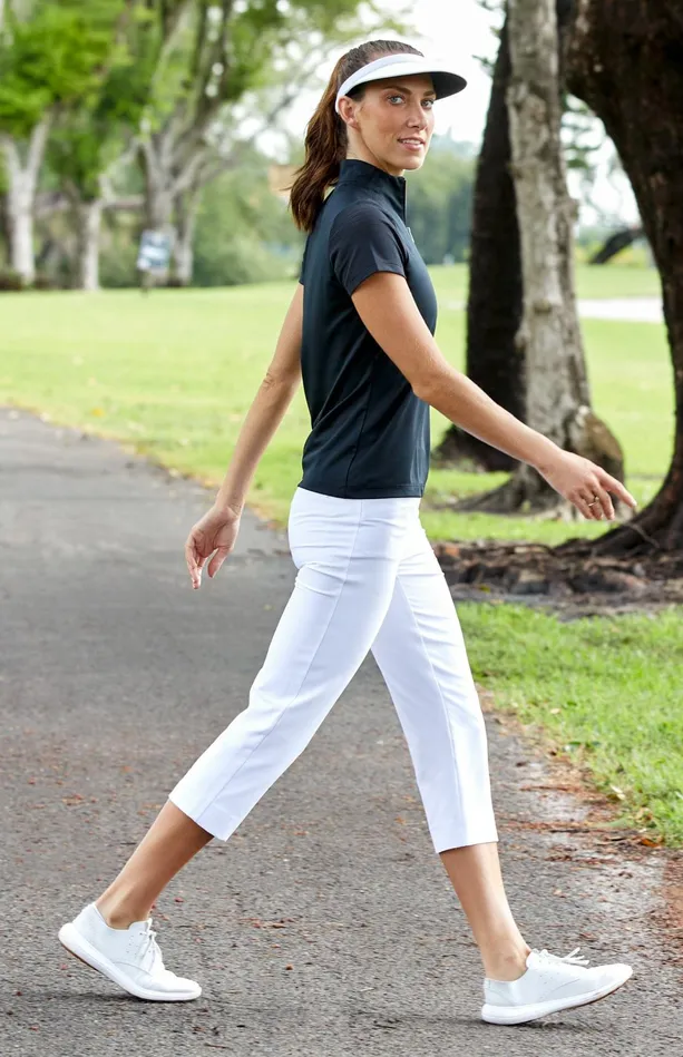 Tail Activewear Nivah Top 8211 Onyx Black Women Short Sleeve