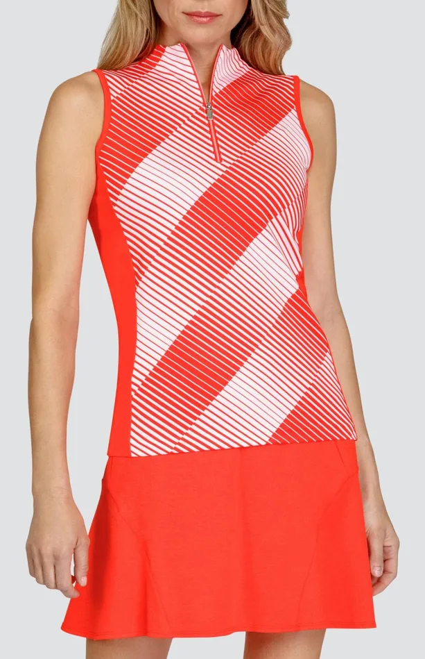 Tail Activewear Zura Top 8211 Inverted Stripe 8211 FINAL SALE Women Sleeveless