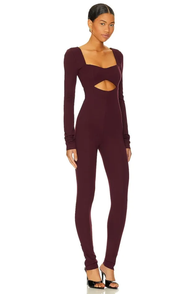 Tanya Jumpsuit Midnight Burgundy Women Lovers and Friends Jumpsuits