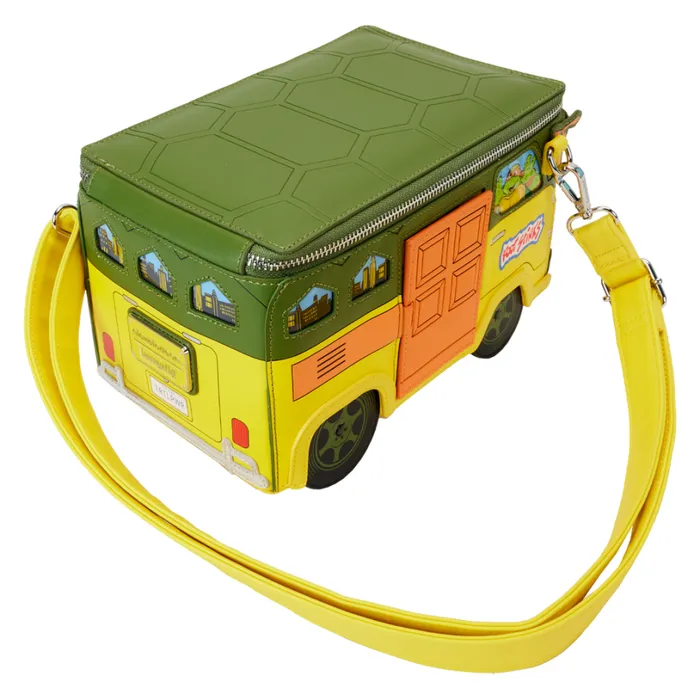 Teenage Mutant Ninja Turtles 40th Anniversary Party Wagon Figural Crossbody Bag Unisex Loungefly Crossbody Bags Teenage Mutant Ninja Turtles 40th Anniversary Party Wagon Figural Crossbody Bag Unisex Loungefly Crossbody Bags