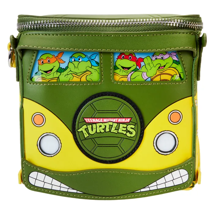 Teenage Mutant Ninja Turtles 40th Anniversary Party Wagon Figural Crossbody Bag Unisex Loungefly Crossbody Bags Teenage Mutant Ninja Turtles 40th Anniversary Party Wagon Figural Crossbody Bag Unisex Loungefly Crossbody Bags