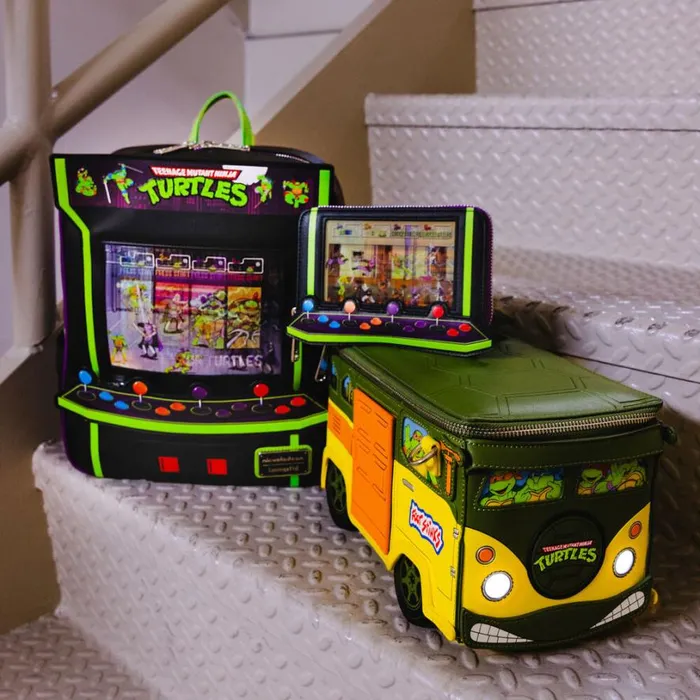 Teenage Mutant Ninja Turtles 40th Anniversary Party Wagon Figural Crossbody Bag Unisex Loungefly Crossbody Bags Teenage Mutant Ninja Turtles 40th Anniversary Party Wagon Figural Crossbody Bag Unisex Loungefly Crossbody Bags