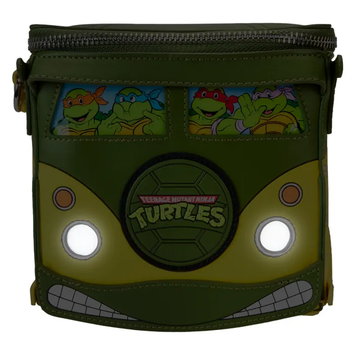 Teenage Mutant Ninja Turtles 40th Anniversary Party Wagon Figural Crossbody Bag Unisex Loungefly Crossbody Bags Teenage Mutant Ninja Turtles 40th Anniversary Party Wagon Figural Crossbody Bag Unisex Loungefly Crossbody Bags