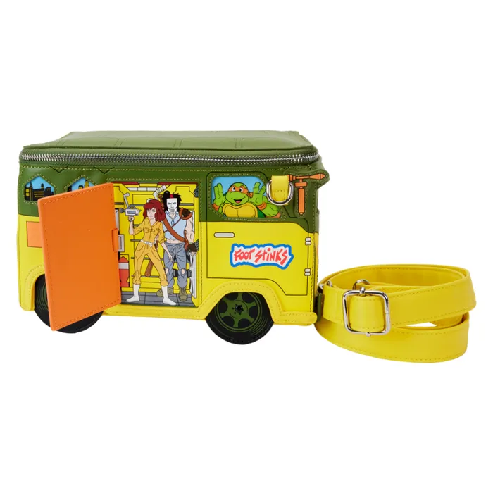 Teenage Mutant Ninja Turtles 40th Anniversary Party Wagon Figural Crossbody Bag Unisex Loungefly Crossbody Bags Teenage Mutant Ninja Turtles 40th Anniversary Party Wagon Figural Crossbody Bag Unisex Loungefly Crossbody Bags