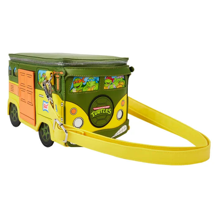 Teenage Mutant Ninja Turtles 40th Anniversary Party Wagon Figural Crossbody Bag Unisex Loungefly Crossbody Bags Teenage Mutant Ninja Turtles 40th Anniversary Party Wagon Figural Crossbody Bag Unisex Loungefly Crossbody Bags