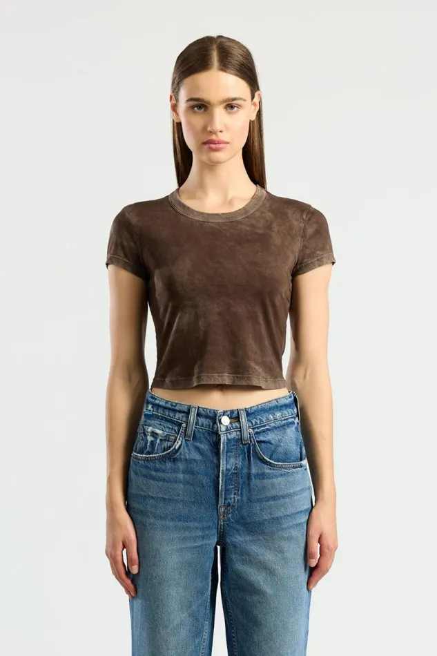 Tees Women COTTON CITIZEN Standard Baby Tee Vintage Espresso
