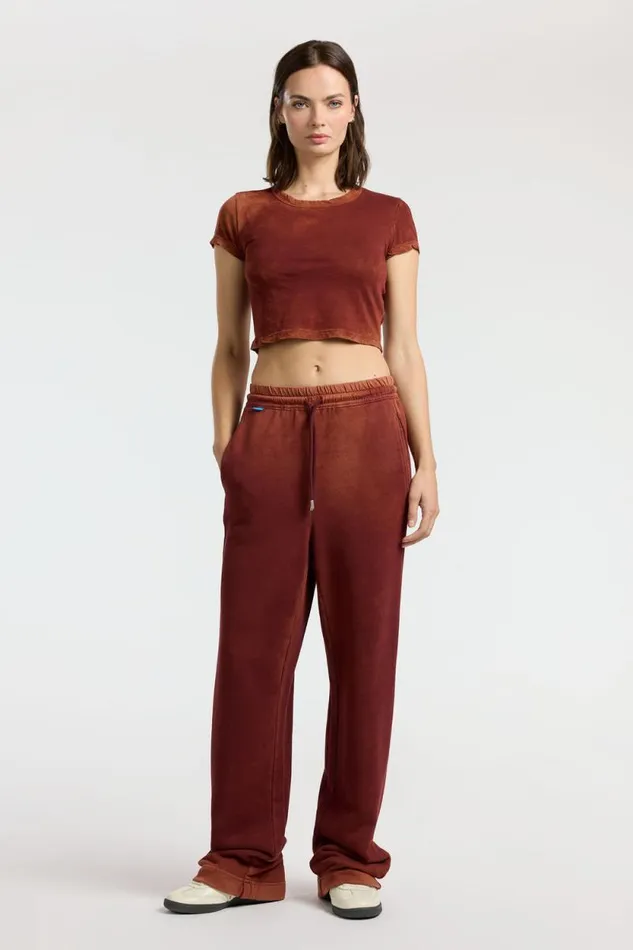 Tees Women COTTON CITIZEN Standard Baby Tee Vintage Red Wine Tees Women COTTON CITIZEN Standard Baby Tee Vintage Red Wine