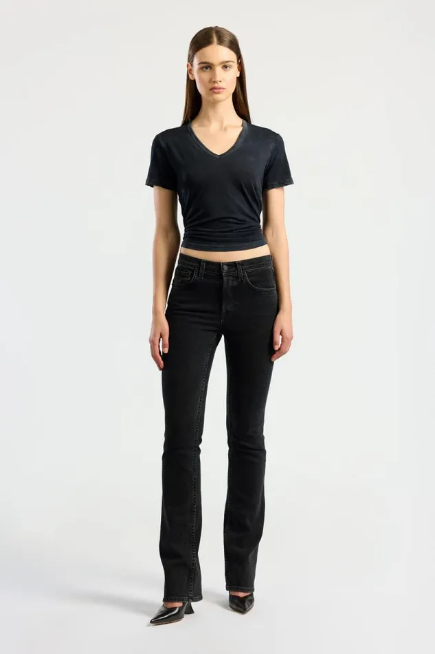 Tees Women COTTON CITIZEN Standard VNeck Tee Vintage Black Tees Women COTTON CITIZEN Standard VNeck Tee Vintage Black