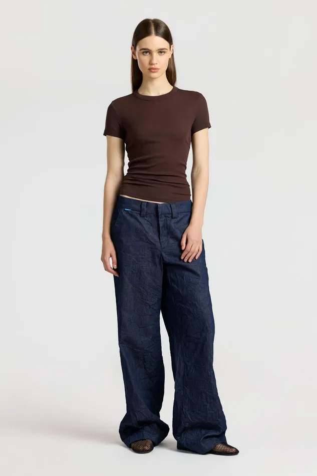 Tees Women COTTON CITIZEN Verona Tee Chocolate Tees Women COTTON CITIZEN Verona Tee Chocolate