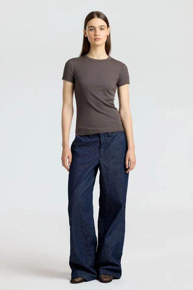 Tees Women COTTON CITIZEN Verona Tee Stone Tees Women COTTON CITIZEN Verona Tee Stone