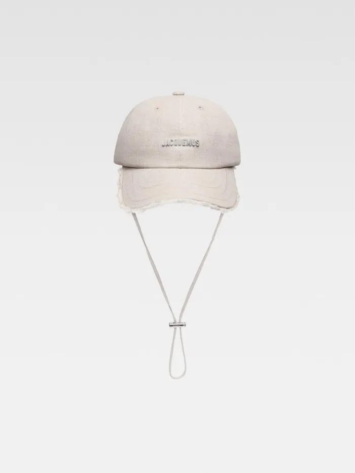 The Artichaut Cap Light Greige WomenMen JACQUEMUS Hats