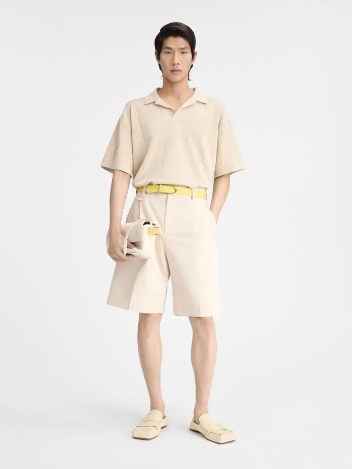 The Bacino Polo Shirt Offwhite Men JACQUEMUS Knits