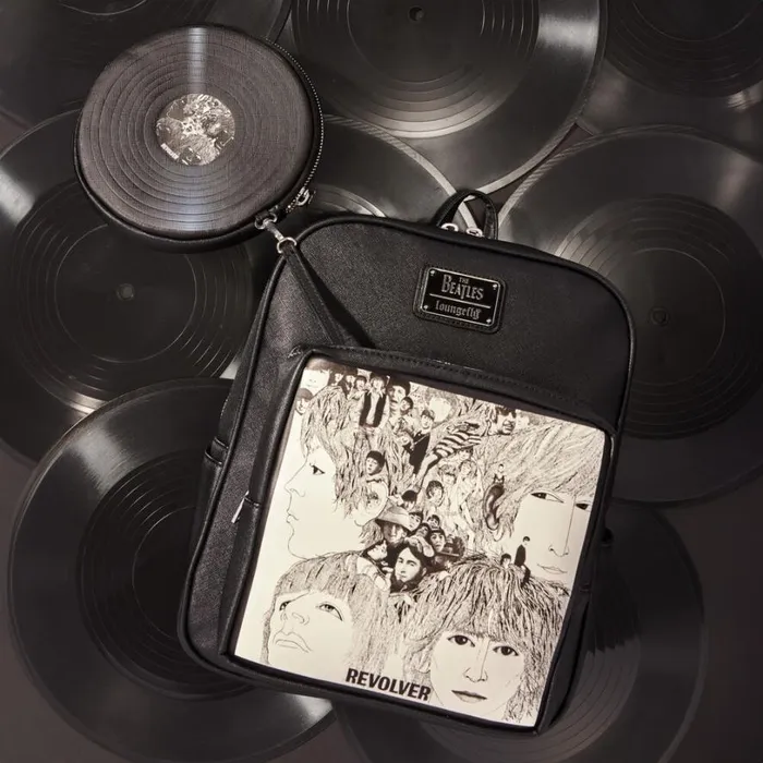 The Beatles Revolver Album Cover Mini Backpack With Record Coin Bag Unisex Loungefly Backpacks The Beatles Revolver Album Cover Mini Backpack With Record Coin Bag Unisex Loungefly Backpacks