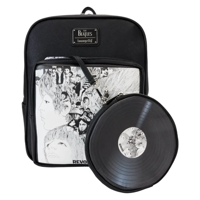 The Beatles Revolver Album Cover Mini Backpack With Record Coin Bag Unisex Loungefly Backpacks The Beatles Revolver Album Cover Mini Backpack With Record Coin Bag Unisex Loungefly Backpacks