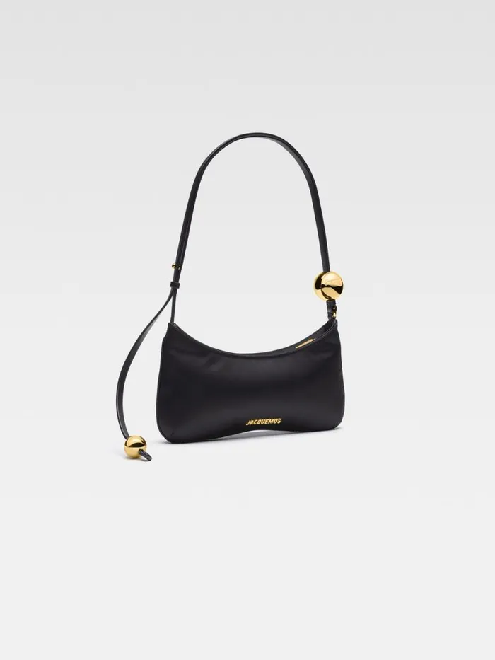 The Bisou Perle Black Women JACQUEMUS Shoulder Bags The Bisou Perle Black Women JACQUEMUS Shoulder Bags