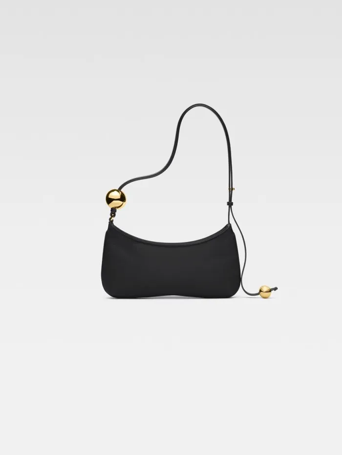The Bisou Perle Black Women JACQUEMUS Shoulder Bags The Bisou Perle Black Women JACQUEMUS Shoulder Bags