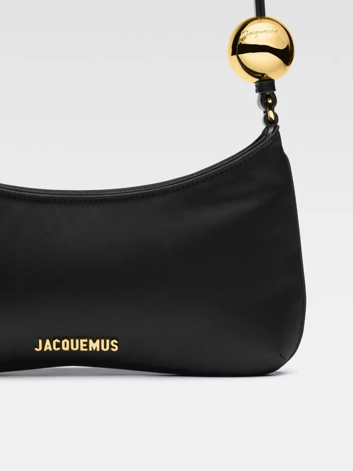 The Bisou Perle Black Women JACQUEMUS Shoulder Bags The Bisou Perle Black Women JACQUEMUS Shoulder Bags