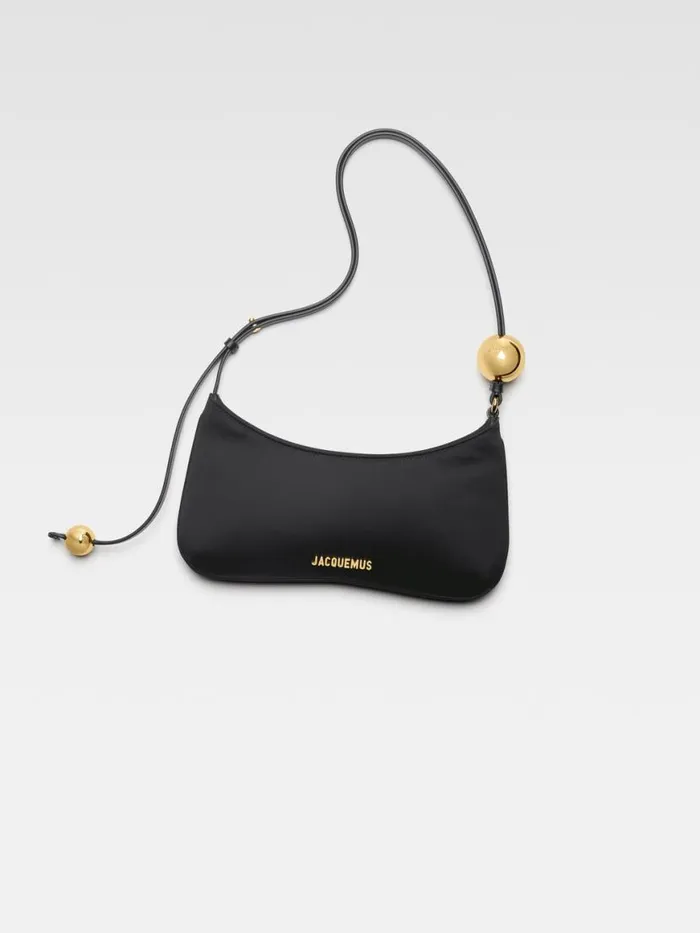 The Bisou Perle Black Women JACQUEMUS Shoulder Bags The Bisou Perle Black Women JACQUEMUS Shoulder Bags