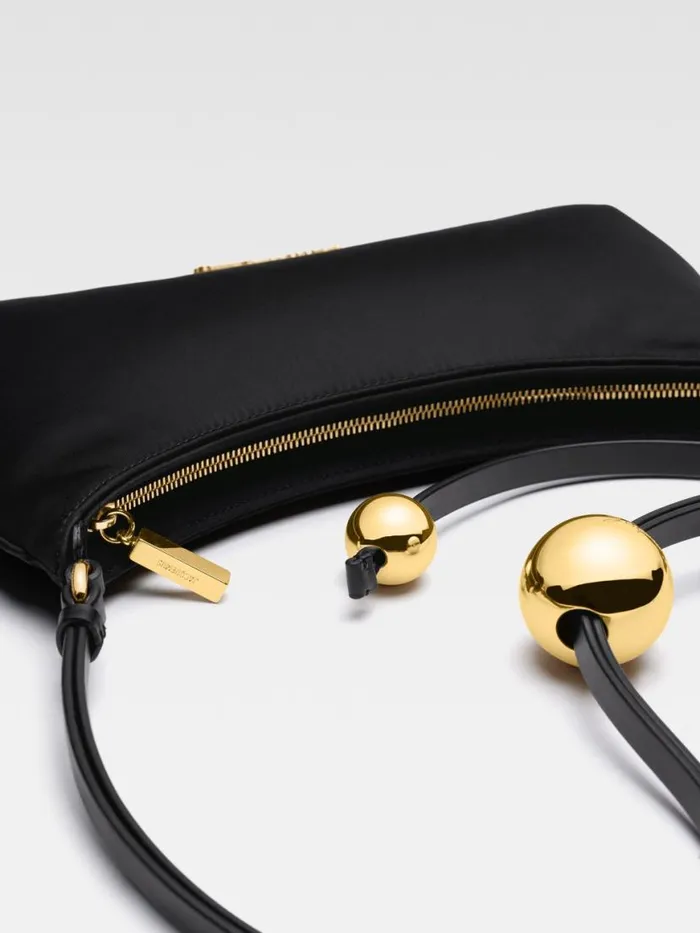 The Bisou Perle Black Women JACQUEMUS Shoulder Bags The Bisou Perle Black Women JACQUEMUS Shoulder Bags
