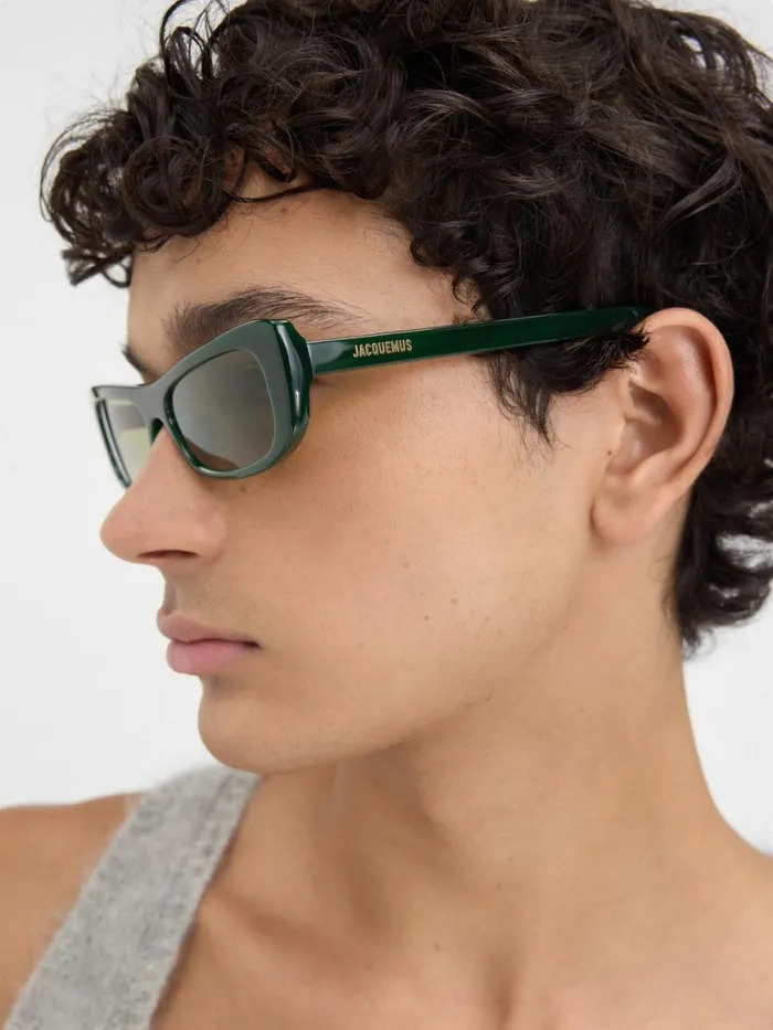 The Capri Sunglasses Dark Green WomenMen JACQUEMUS Sunglasses The Capri Sunglasses Dark Green WomenMen JACQUEMUS Sunglasses