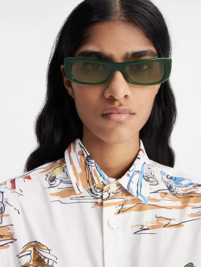 The Capri Sunglasses Dark Green WomenMen JACQUEMUS Sunglasses The Capri Sunglasses Dark Green WomenMen JACQUEMUS Sunglasses
