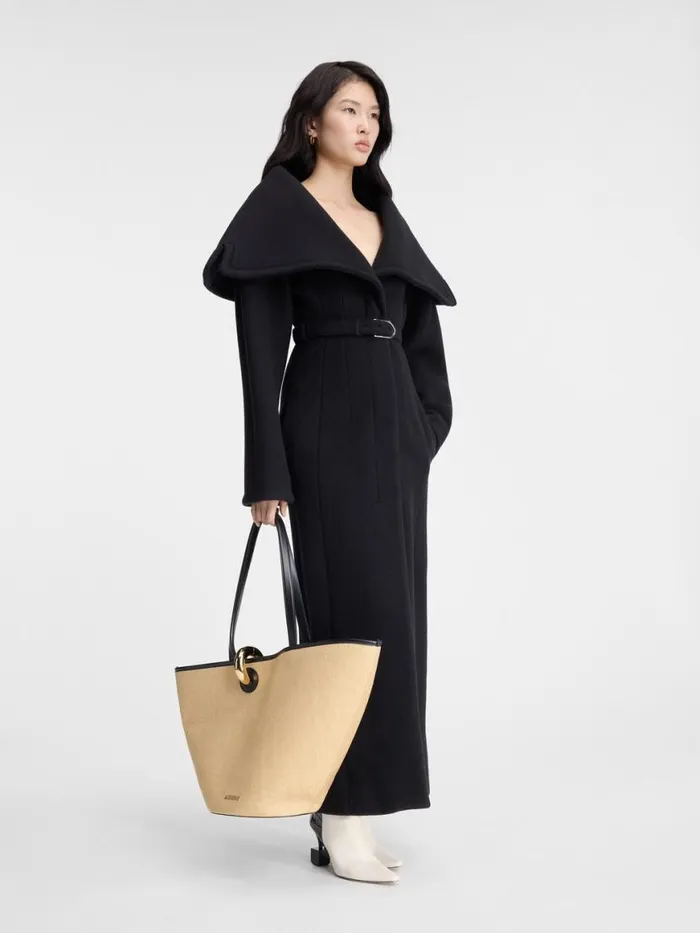 The Caruso Coat Black Women JACQUEMUS Coats and Jackets The Caruso Coat Black Women JACQUEMUS Coats and Jackets