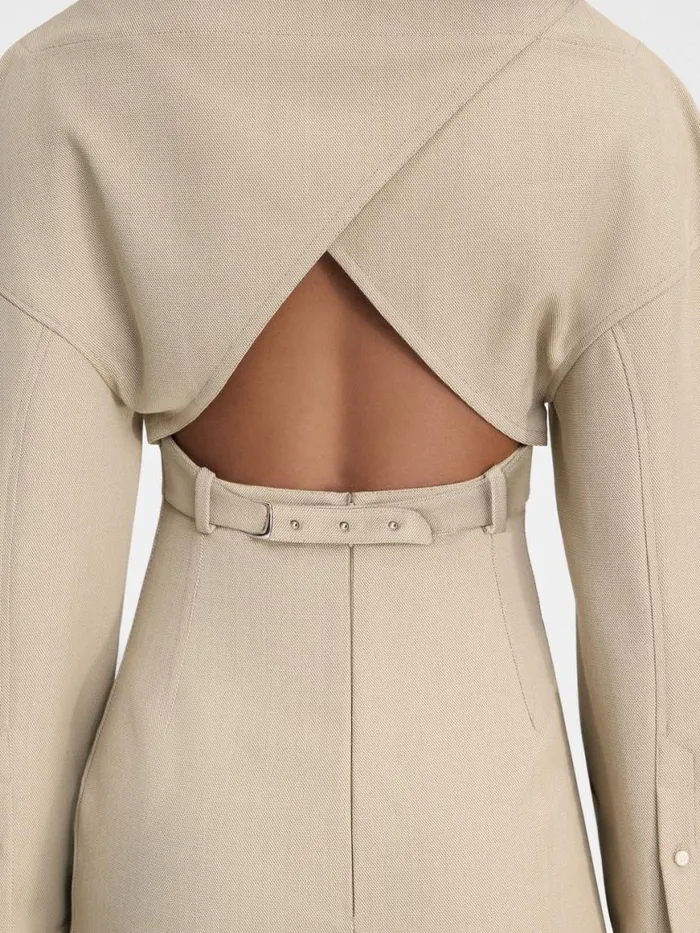The Casaco Shirt Dress Beige Women JACQUEMUS Dresses and Skirts The Casaco Shirt Dress Beige Women JACQUEMUS Dresses and Skirts
