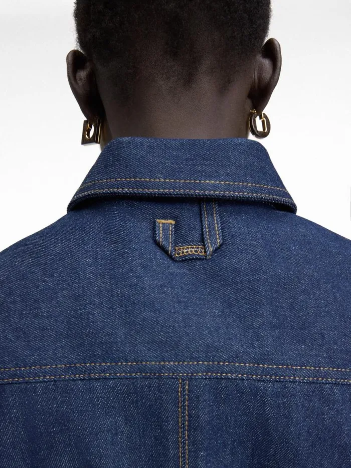 The DeNmes Denim Top Navy Tabac Women JACQUEMUS Tops and Shirts The DeNmes Denim Top Navy Tabac Women JACQUEMUS Tops and Shirts