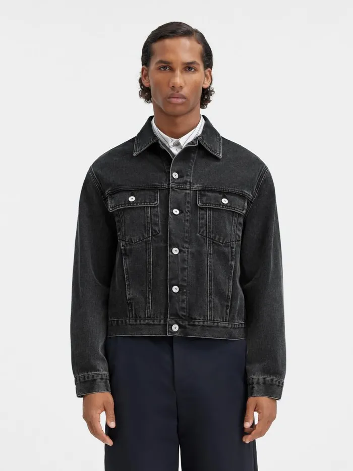 The Denim DeNmes Jacket Black Men JACQUEMUS Denim The Denim DeNmes Jacket Black Men JACQUEMUS Denim