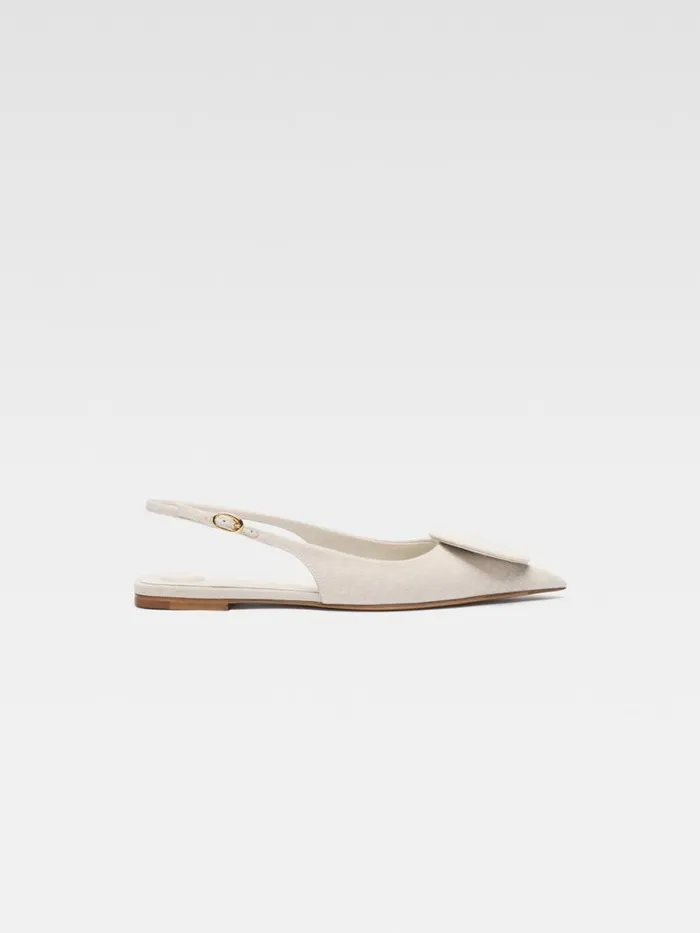 The Flat Duelo Slingbacks Light Greige Women JACQUEMUS Shoes