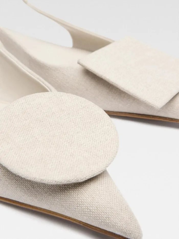 The Flat Duelo Slingbacks Light Greige Women JACQUEMUS Shoes The Flat Duelo Slingbacks Light Greige Women JACQUEMUS Shoes