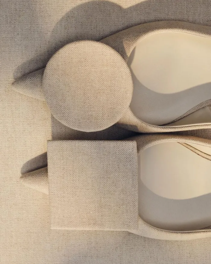 The Flat Duelo Slingbacks Light Greige Women JACQUEMUS Shoes The Flat Duelo Slingbacks Light Greige Women JACQUEMUS Shoes