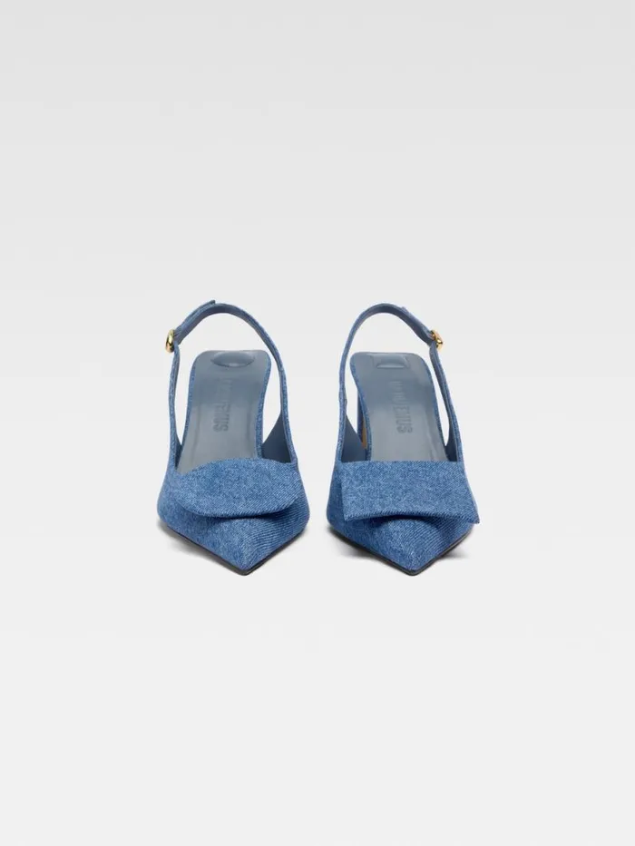 The High Duelo Slingbacks Blue Women JACQUEMUS Shoes The High Duelo Slingbacks Blue Women JACQUEMUS Shoes