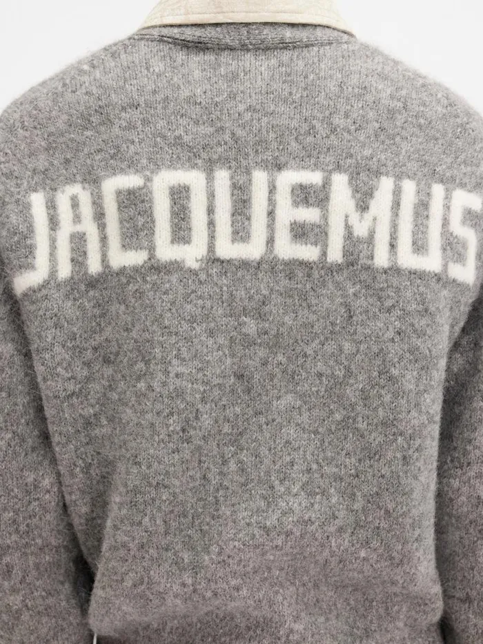 The Jacquemus Cardigan Grey Women JACQUEMUS Knits The Jacquemus Cardigan Grey Women JACQUEMUS Knits