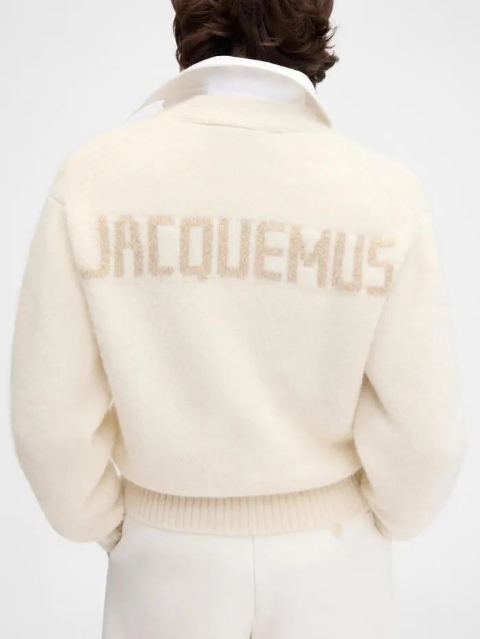 The Jacquemus Cardigan Light Beige Women JACQUEMUS Knits The Jacquemus Cardigan Light Beige Women JACQUEMUS Knits