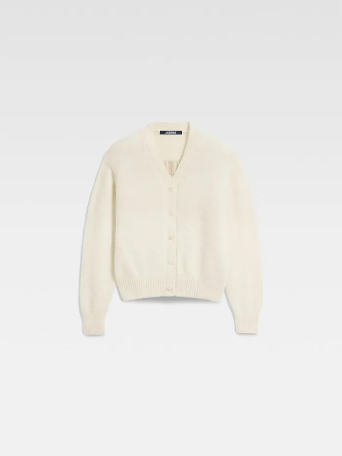 The Jacquemus Cardigan Light Beige Women JACQUEMUS Knits The Jacquemus Cardigan Light Beige Women JACQUEMUS Knits