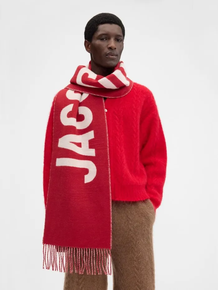 The Jacquemus Scarf Red WomenMen JACQUEMUS Scarves Beanies and Gloves The Jacquemus Scarf Red WomenMen JACQUEMUS Scarves Beanies and Gloves