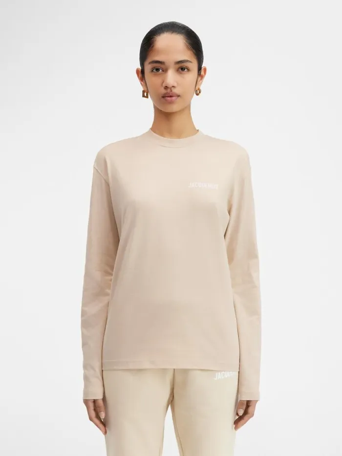 The Longsleeve Tshirt Light Beige WomenMen JACQUEMUS Tshirts The Longsleeve Tshirt Light Beige WomenMen JACQUEMUS Tshirts