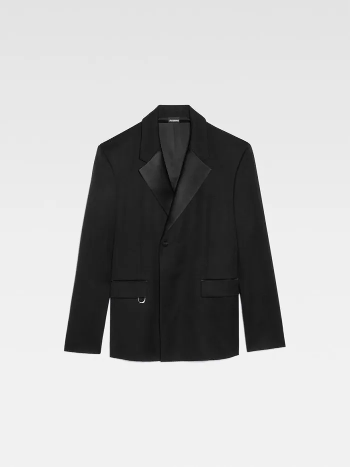 The Melo Tuxedo Jacket Black Men JACQUEMUS Coats and Jackets The Melo Tuxedo Jacket Black Men JACQUEMUS Coats and Jackets