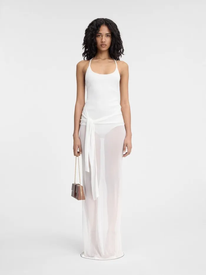 The Nodo Knit Dress Offwhite Women JACQUEMUS Dresses and Skirts