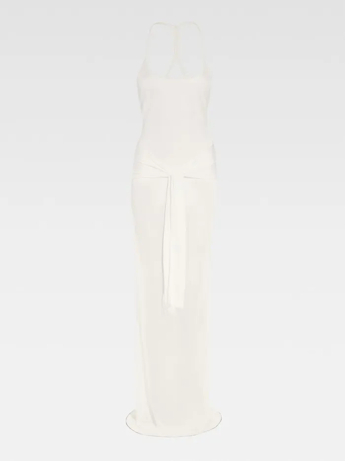The Nodo Knit Dress Offwhite Women JACQUEMUS Dresses and Skirts The Nodo Knit Dress Offwhite Women JACQUEMUS Dresses and Skirts