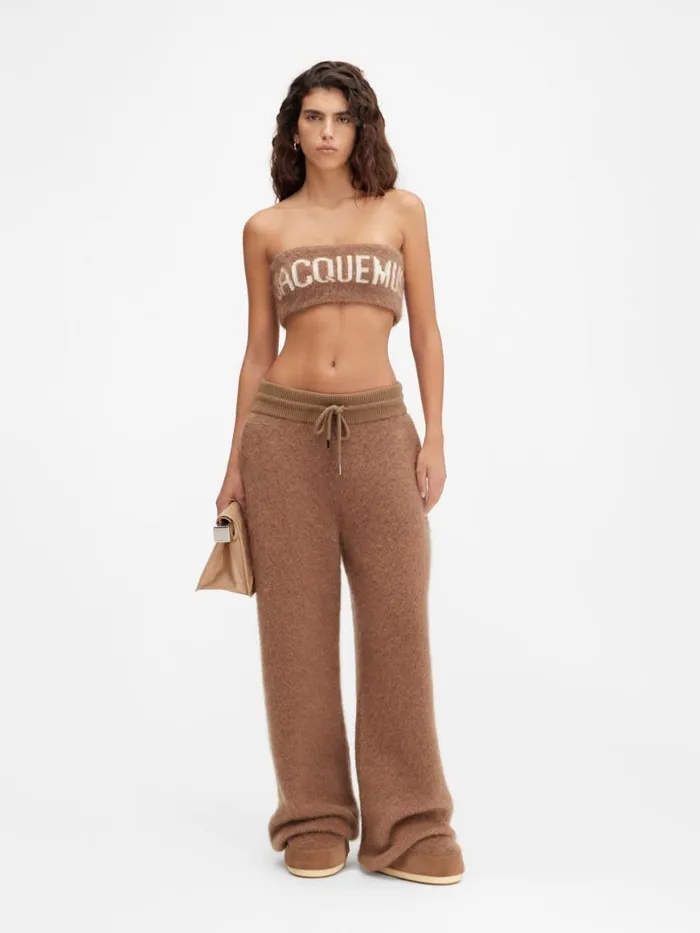 The Nuvola Bra Camel Women JACQUEMUS Knits