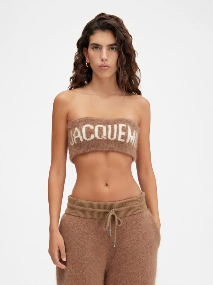 The Nuvola Bra Camel Women JACQUEMUS Knits The Nuvola Bra Camel Women JACQUEMUS Knits