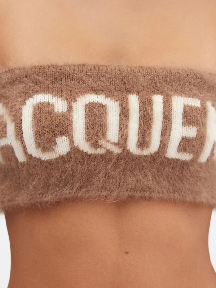 The Nuvola Bra Camel Women JACQUEMUS Knits The Nuvola Bra Camel Women JACQUEMUS Knits