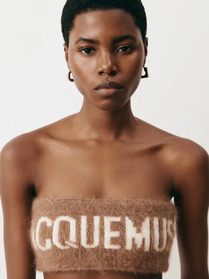 The Nuvola Bra Camel Women JACQUEMUS Knits The Nuvola Bra Camel Women JACQUEMUS Knits